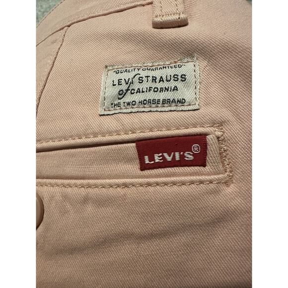 Levi’s XX Chino Men’s Pants Slim Taper Fit W34 L31 Salmon Pink Stretch Casual - Picture 11 of 11